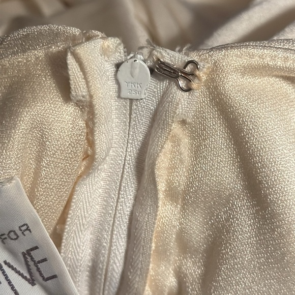 Harry Acton for After Five Vintage embellished draped back ivory gown maxi dress - Picture 10 of 12